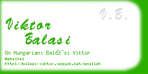 viktor balasi business card